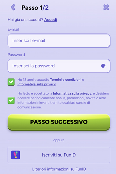 Registrazione a Spinbara